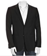 Theory black wool 'Kris Contribute' 2-button jacket
