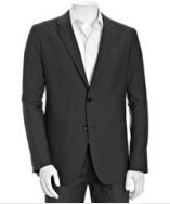 Theory charcoal wool 'Kris Commit' 2-button jacket