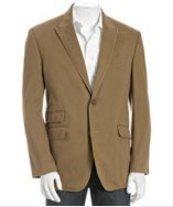 Robert Graham khaki cotton 'Handsome Johnny' 2-button blazer