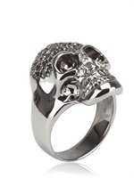 Hellmuth - BLACK DIAMOND SKULL RING