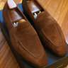SOLD---New Gaziano and Girling Loafers Polo Suede KN14 UK 8.5 E
