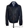 NWT $995 COACH Black Leather Shearling Collar BOMBER Jacket Coat F84862 - LARGE