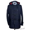 NWT - $795 COACH Blue 100% Cotton Toggle MAC DUFFLE COAT Jacket 85638 - LARGE