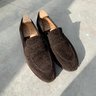 SOLD! TLB Mallorca Brown Suede Loafer UK7.5