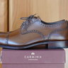 SOLD NIB Carmina 80421 Robert Last Brown Leather Perf Cap Toe Brogue Shoes 7.5