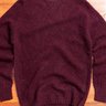 $195 Howlin' Birth of the Cool Shetland Wool Sweater in Bordeaux; Size M
