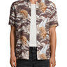 $130 AllSaints Sumatra SS Shirt ALL SAINTS Hawaiian Coal Grey, Size M