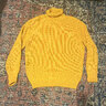 SOLD Heimat Textil Wool Mini Rollneck Sweater - Gold XL "Mini Rollkragen" - PRICE DROP
