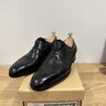 SOLD Saint Crispin’s Black Brogue Cap Toe Oxford Dress Shoe 9 UK