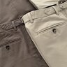Anglo-Italian garment washed cotton trousers / Beige and Tobacco - Size 48