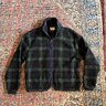 SOLD Drake's Johnston Check Boucle Wool Zip Fleece Jacket XL
