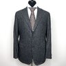 NWT SARTORIA PARTENOPEA SOLID DARK GRAY SOFT BRUSHED WOOL FLANNEL SUIT 42/52