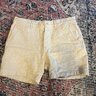 SOLD Wythe Rustic Plainweave Shorts - Natural Undyed 34" Cotton / Linen