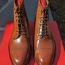 *Removed from Sale* Unique Carmina Custom Boots size UK 8E US 9D Color 4 Shell Cordovan