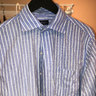 Proper Cloth Wide Stripe Oxford 16/36 Soft Roma Spread Collar