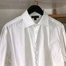 sold-Saks White Dress Shirt Poplin 16.5/34-35