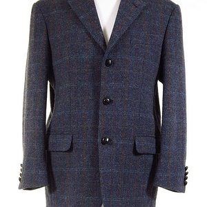 Blue Harris Tweed Jacket