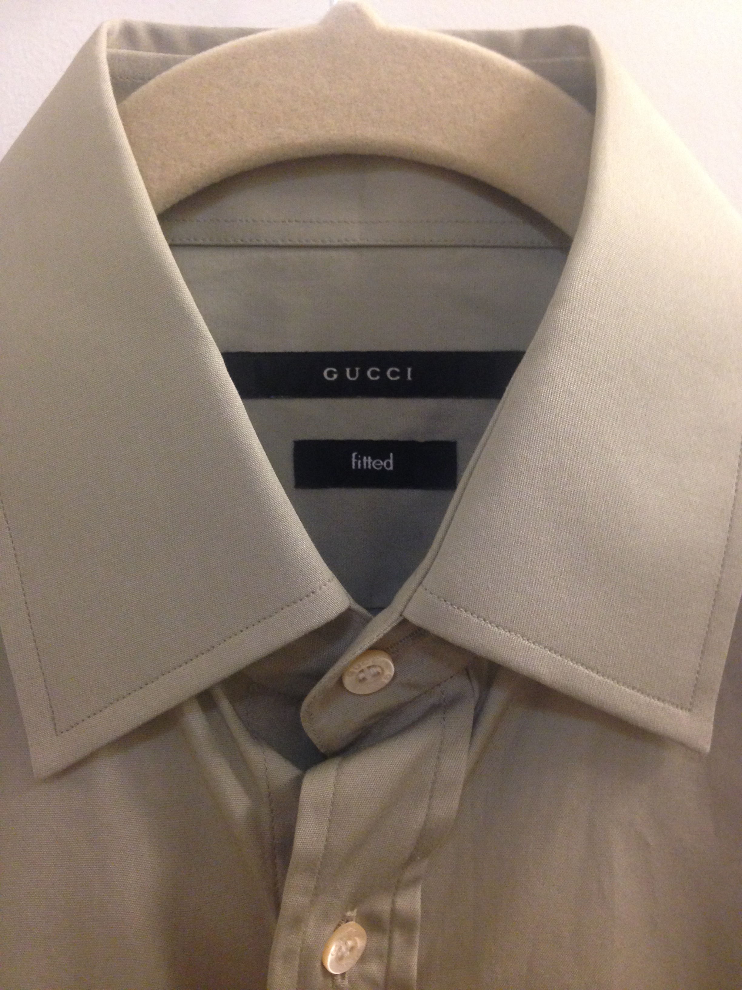 price check on gucci fitted shirt made in switzerland | Styleforum