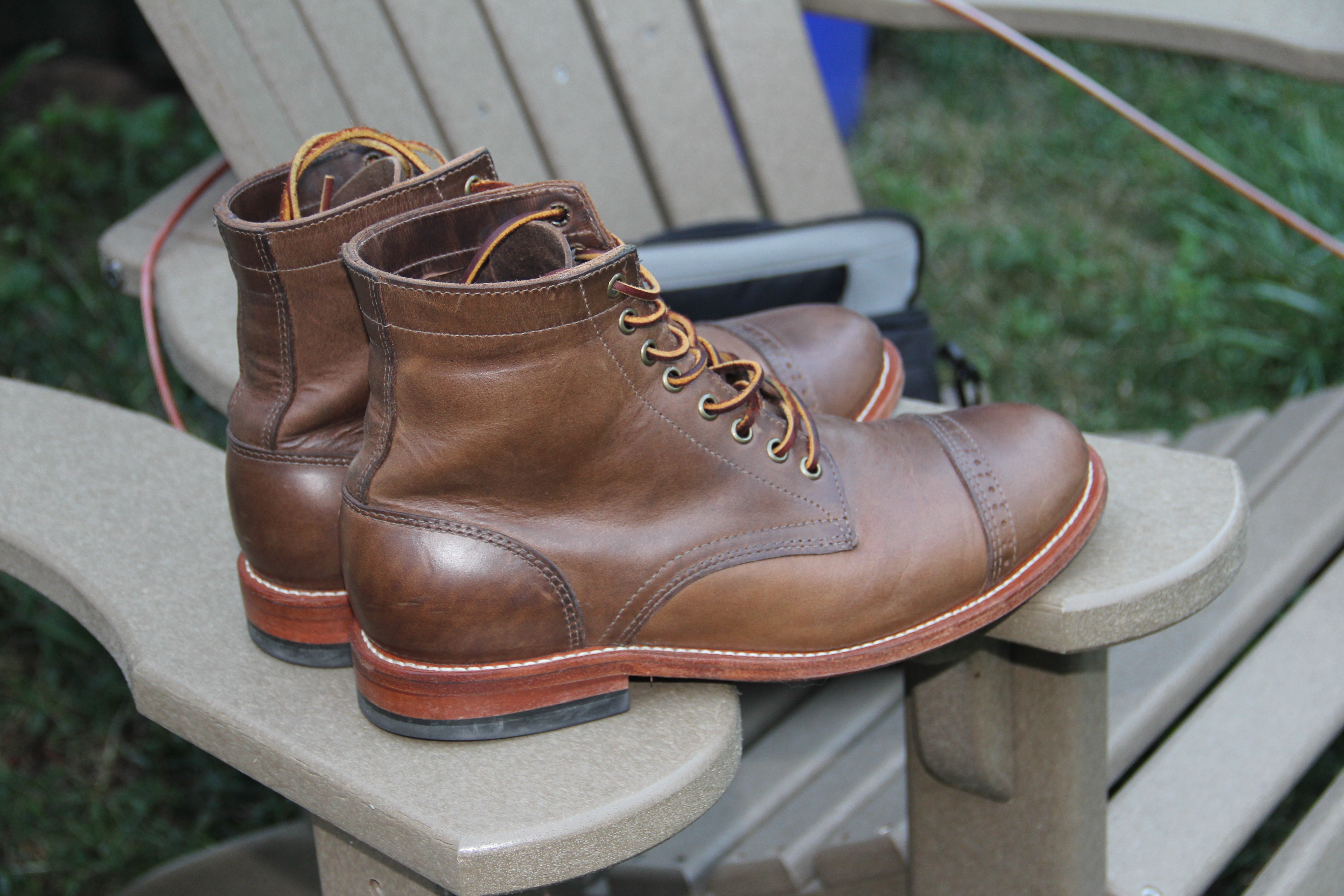 Oak Street Bootmakers - Natural Cap-Toe Trench Boot - 10D | Styleforum