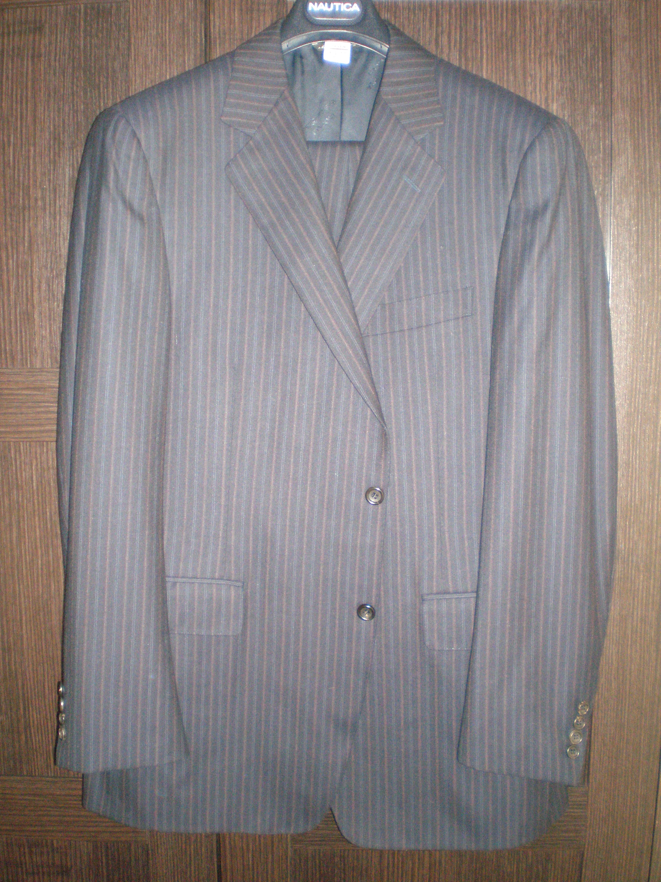 CANALI EXCLUSIVE Super 180s Navy Pinstripe Suit 42R L | Styleforum