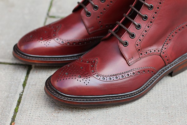 loake burford boots burgundy