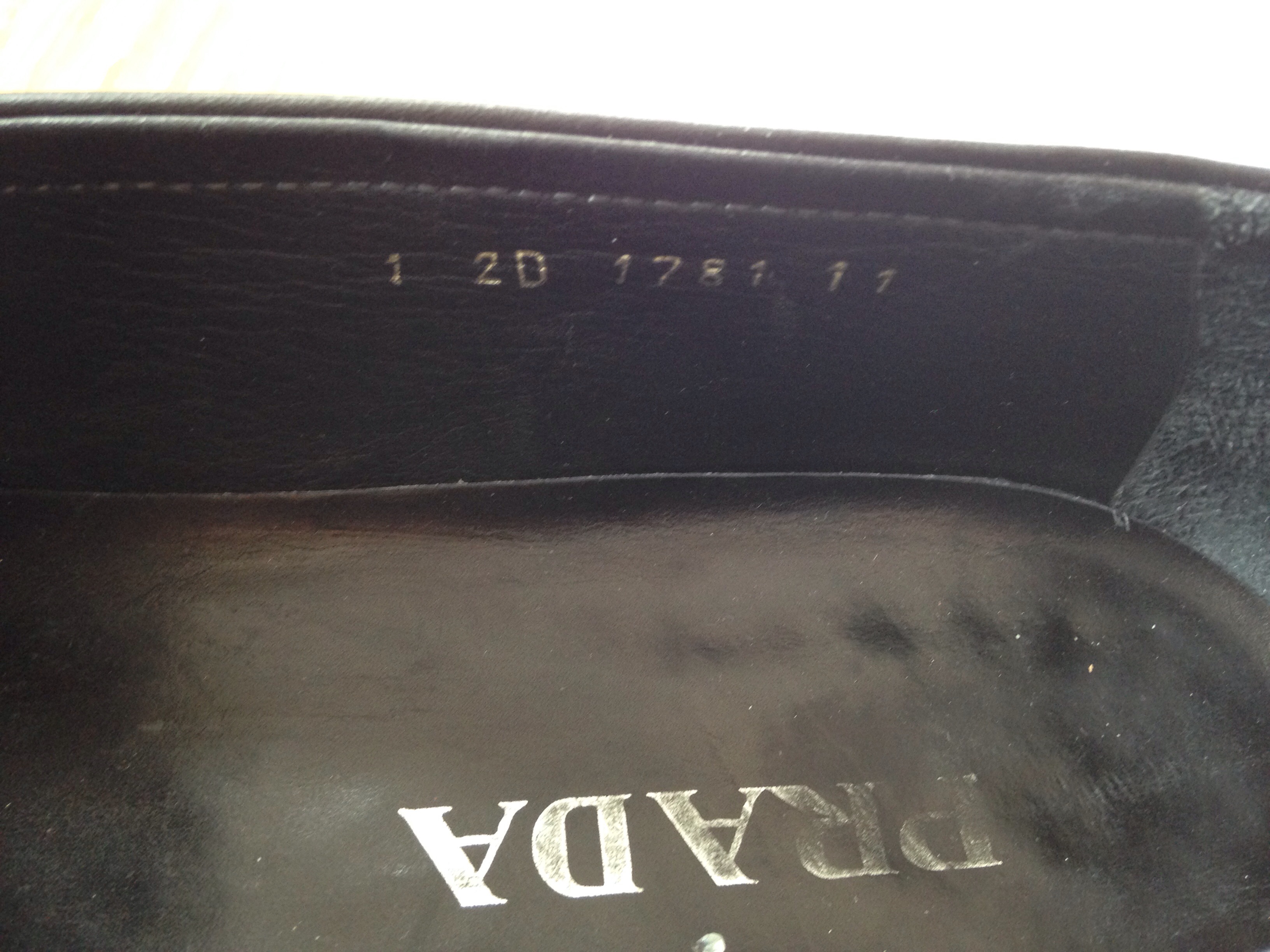 prada mens shoes size chart