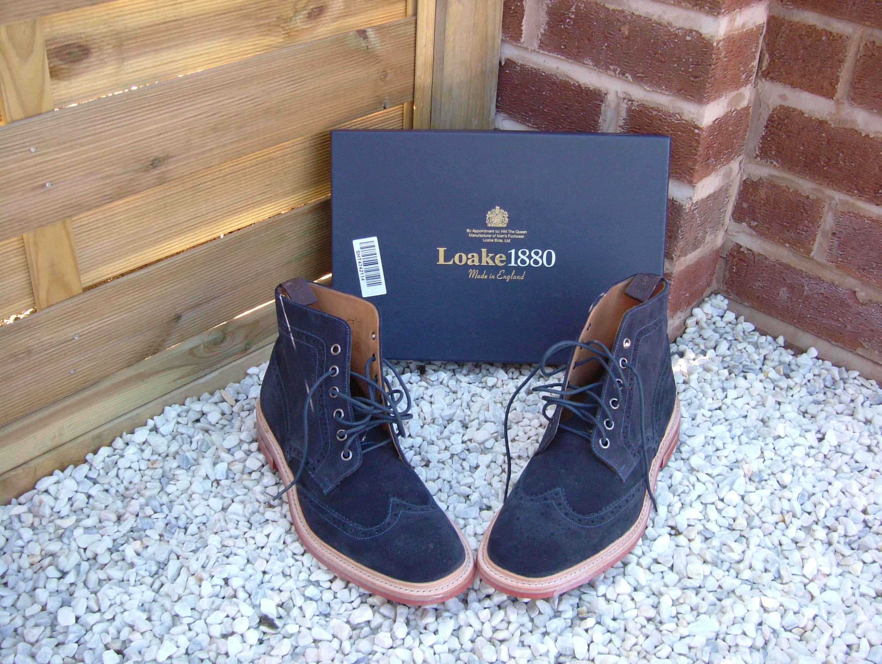 loake blue suede boots
