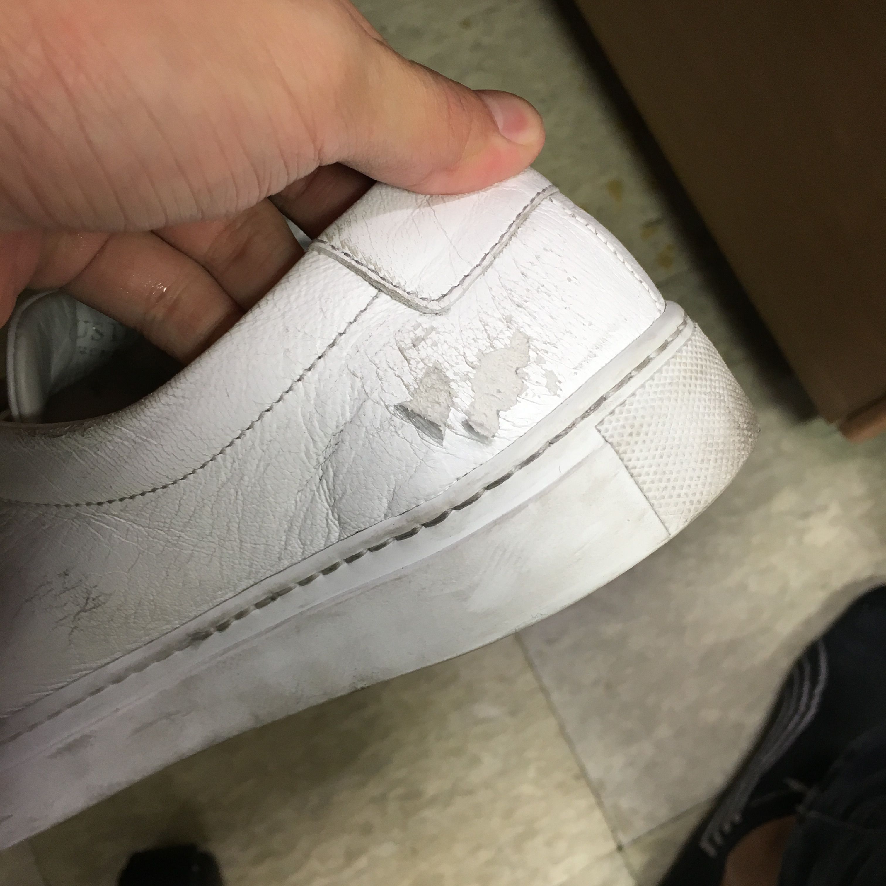 Need Advice: How to fix peeling leather of my new gustin sneakers |  Styleforum