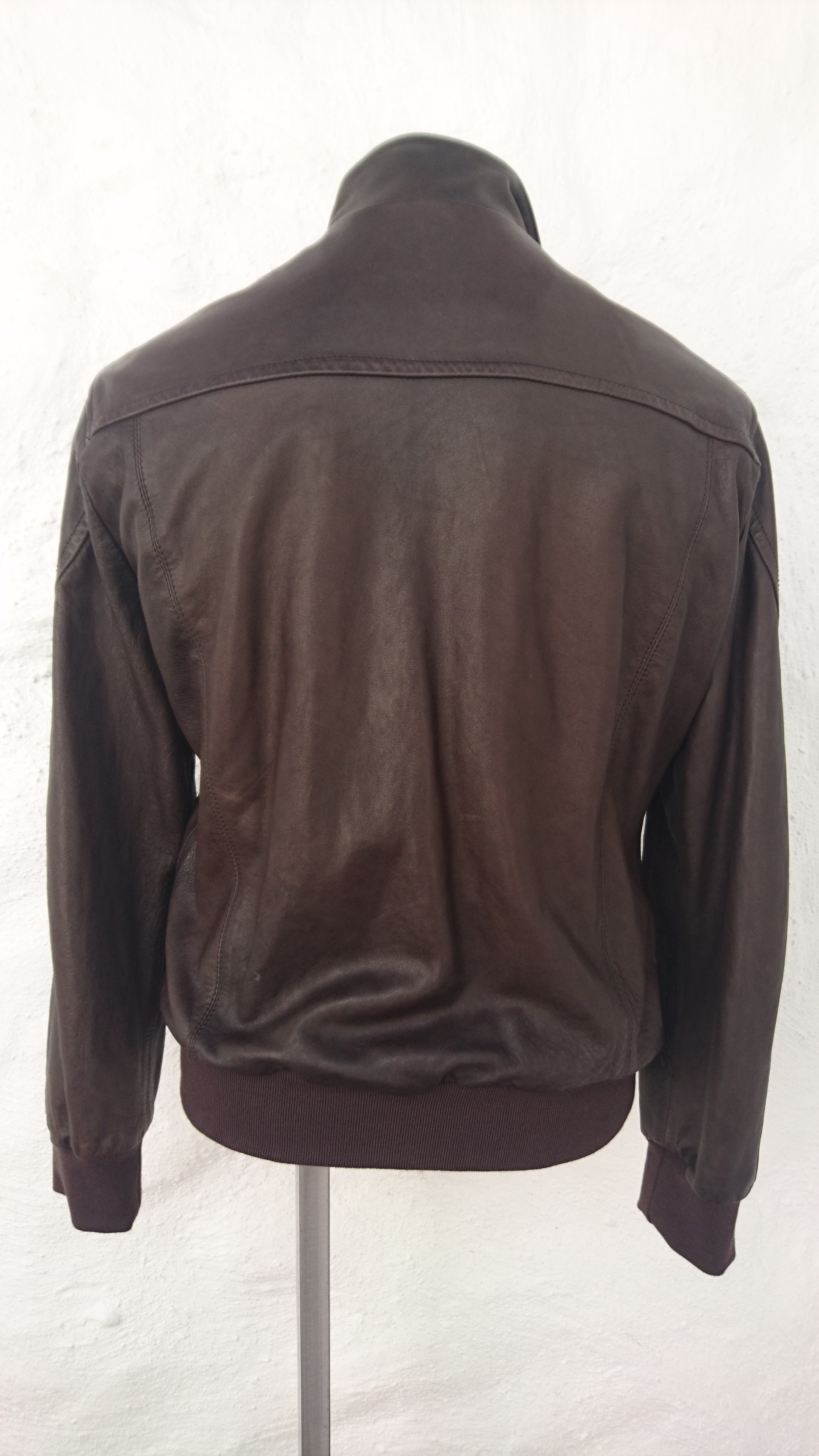 NEW Jacob Cohen Brown Leather Jacket Bomber - Handmade Italy - L Large  $1500 | Styleforum
