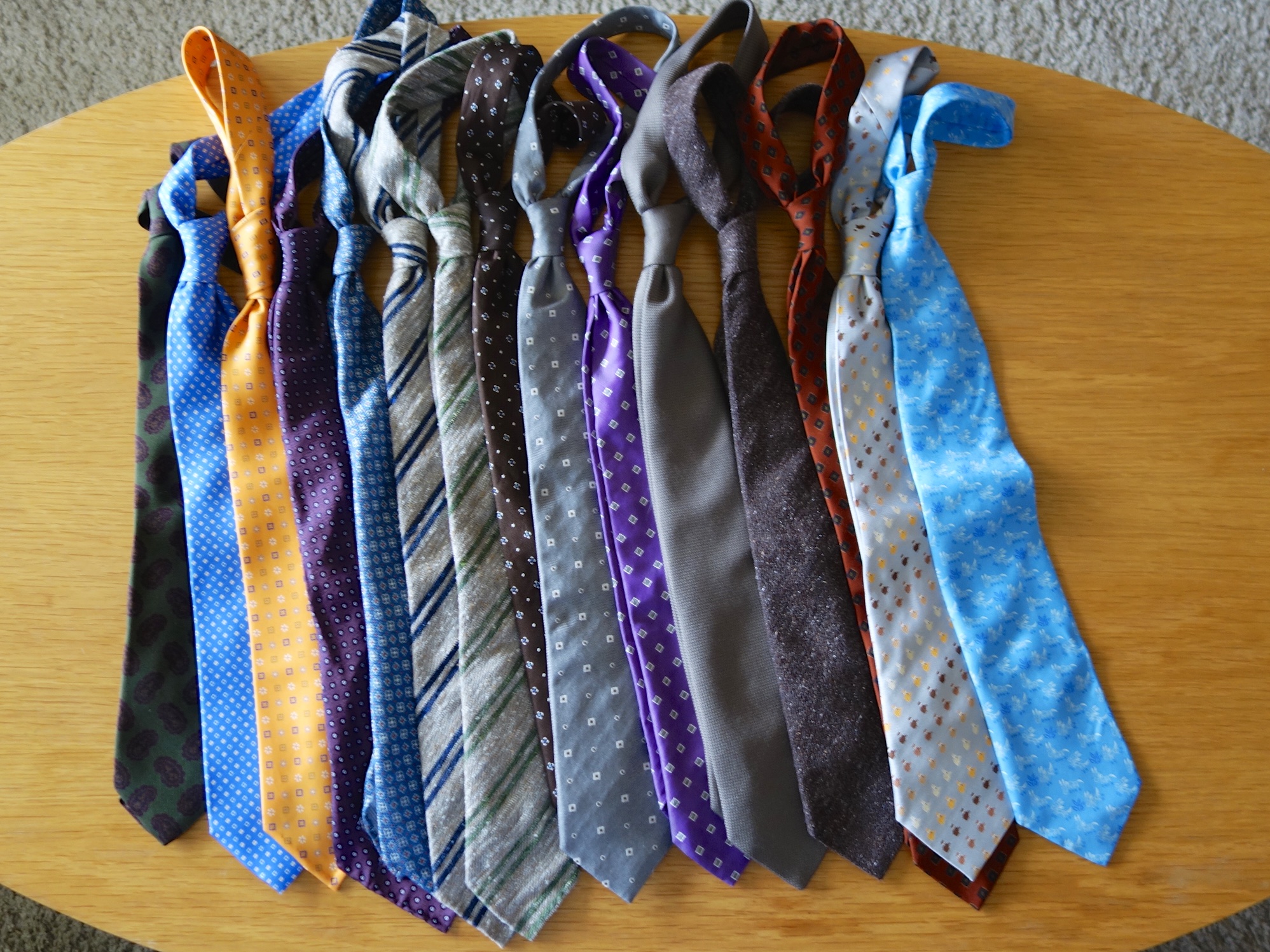 DROPS Tie purge. EG Cappelli, Tie Your Tie, Petronius, Corneliani, Hermes++  | Styleforum