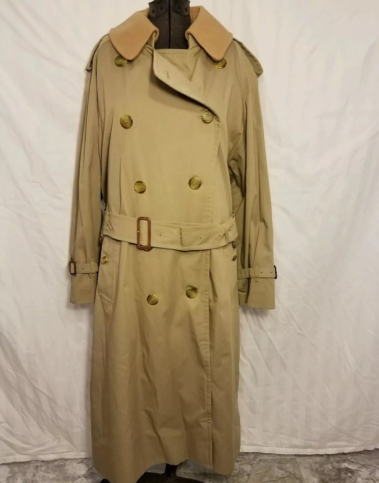 authentic vintage burberry trench coat