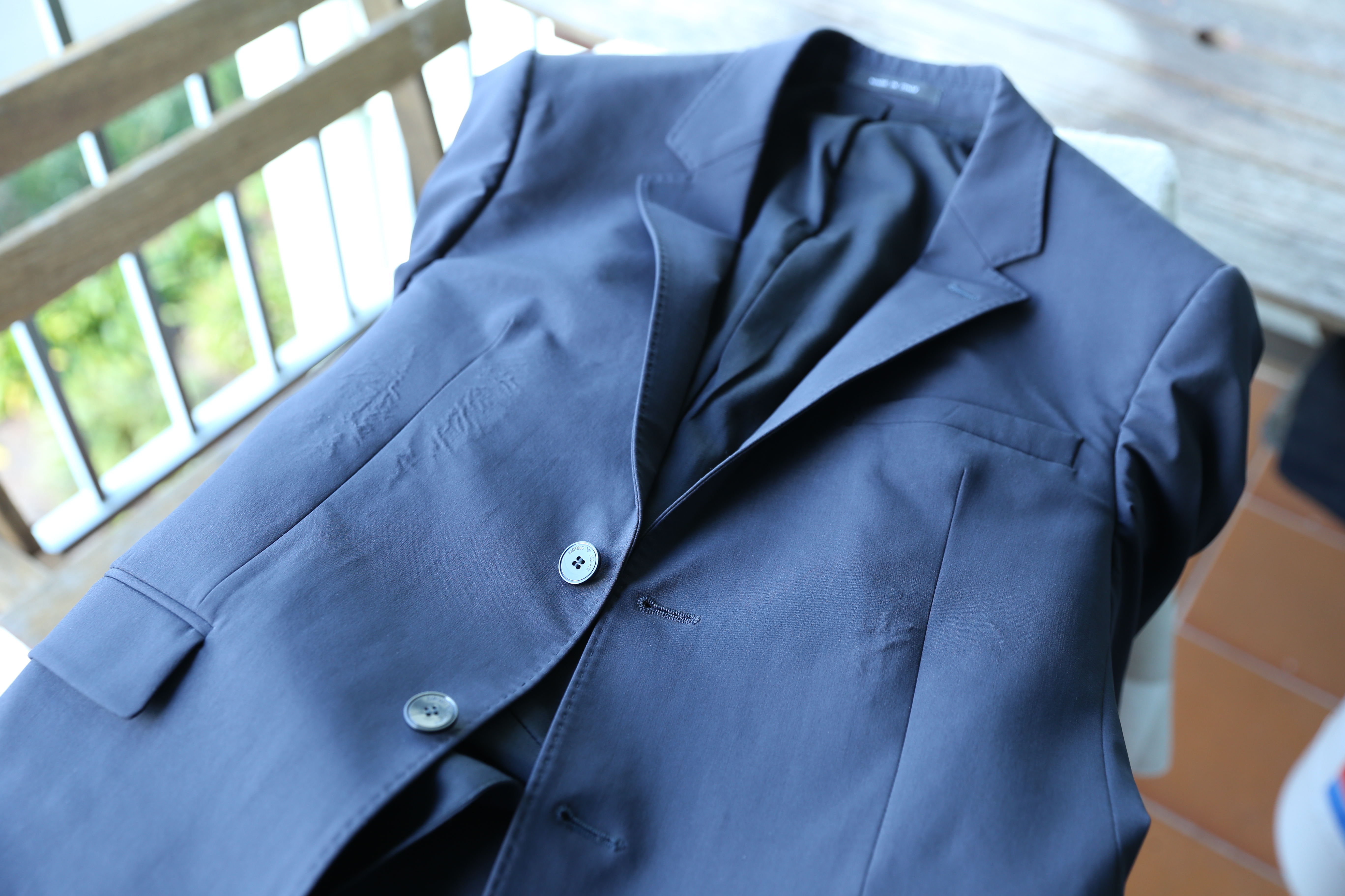 emporio armani m line suit review