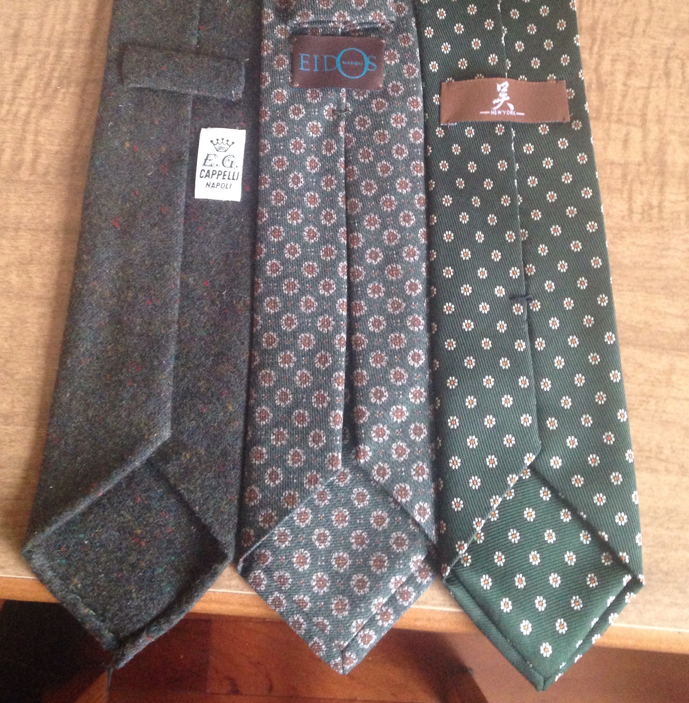 Some Green Ties--Cappelli, Eidos, Conrad Wu | Styleforum
