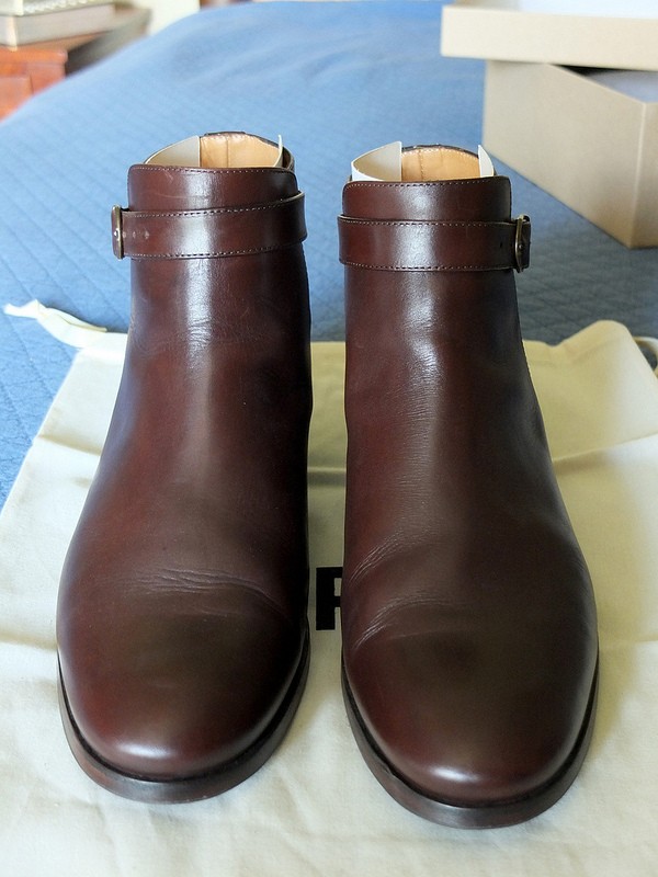 Using Cordovan shoe polish on chocolate brown shoes. | Styleforum
