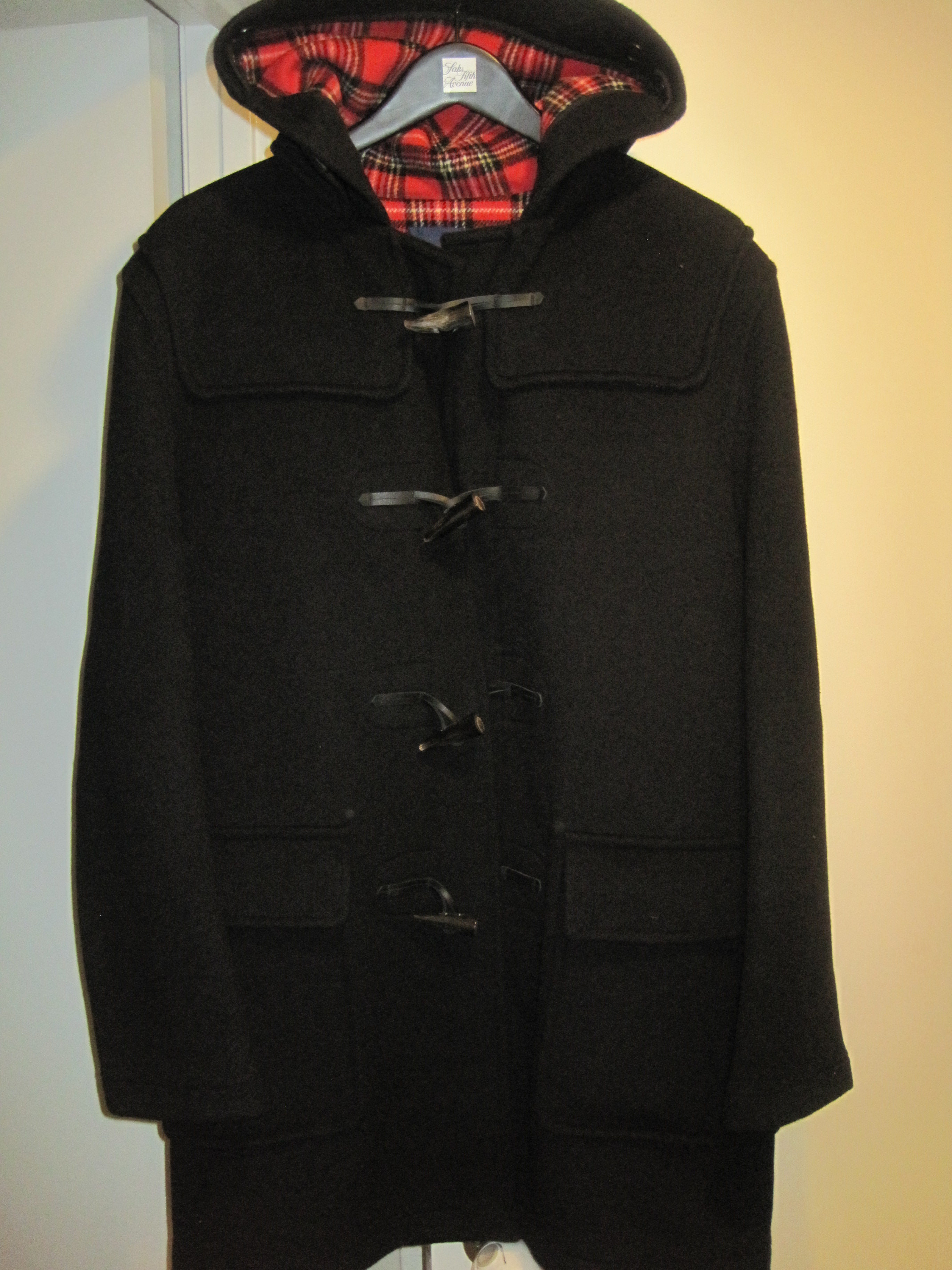 NWT Fred Perry x Gloverall Black Wool Duffle Coat Size 40 Made in England |  Styleforum