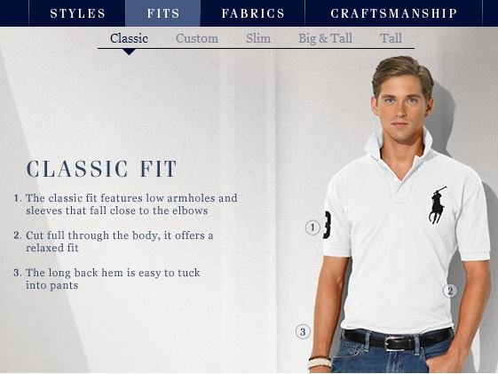 Difference between RL Polos - Custom fit and Slim fit | Styleforum