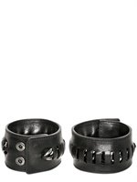 Givenchy - 2 PIECES SET CHAINED COWHIDE BRACELET