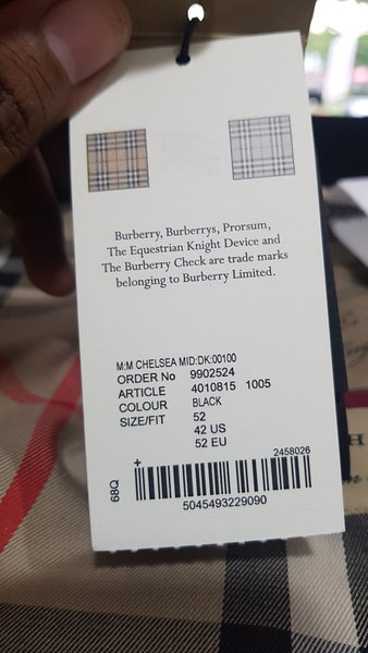 burberry hang tag