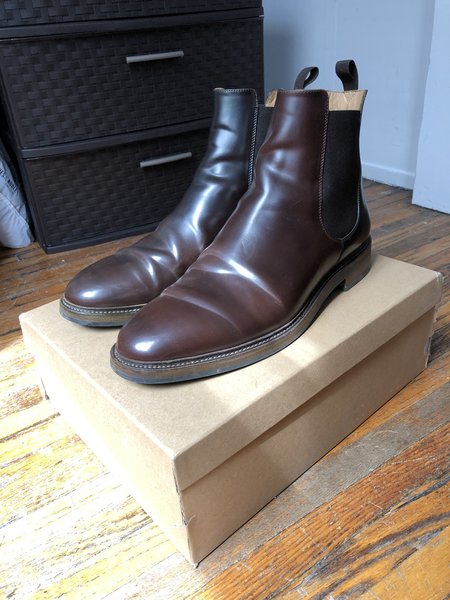 Rider Boot Co. Mocha Shell Cordovan Chelsea Boots Size 12D | Styleforum