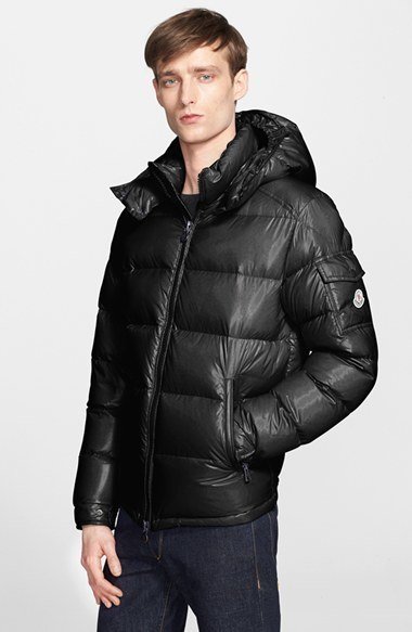 glossy moncler jacket