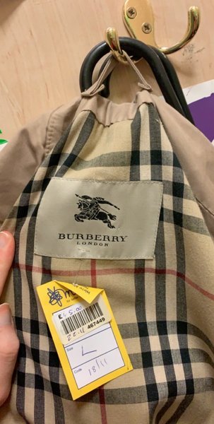faux burberry coat