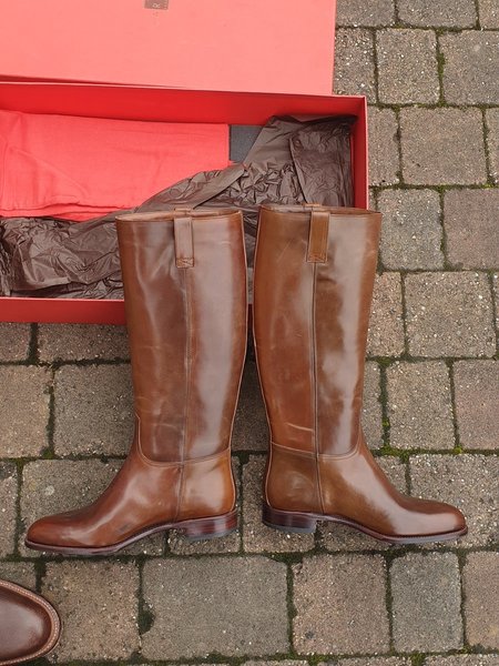 Shell cordovan shop cowboy boots