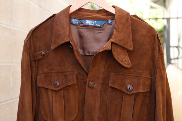 NWT Ralph Lauren Suede Safari jacket. Brown, Size L. MSRP $1095 | Styleforum