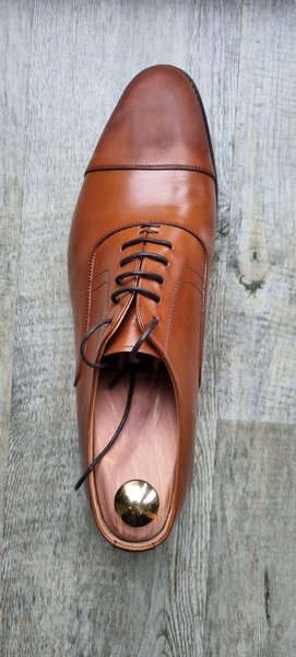 Shoe shine gone terribly wrong - how to safe the shoe? | Styleforum