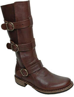 Fiorentini + Baker Brown Leather Triple Buckle Boot