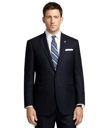 Brooks Brothers Madison Fit Saxxon Shadow Stripe Golden Fleece® Suit