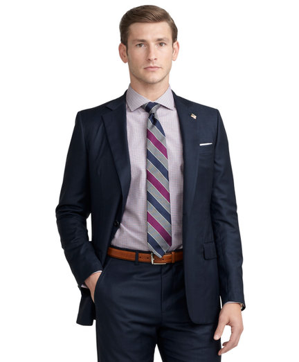 Brooks Brothers Fitzgerald Fit Saxxon Wool Plaid Golden Fleece® Suit