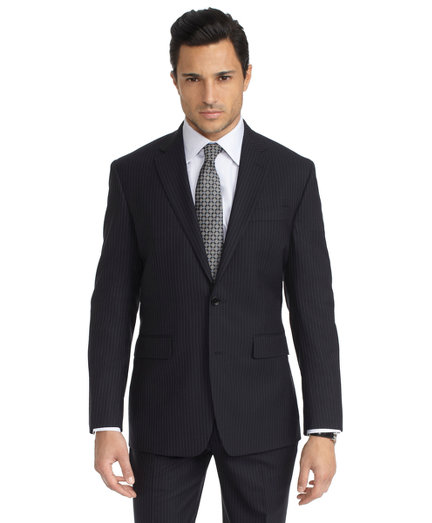 Brooks Brothers Milano Fit Saxxon Shadow Stripe 1818 Suit