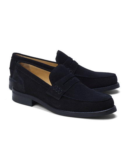 Brooks Brothers Sporty Suede Penny Loafers