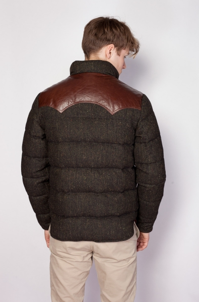 Penfield Stapleton Herringbone Tweed Down Jacket size M / Medium $179 |  Styleforum